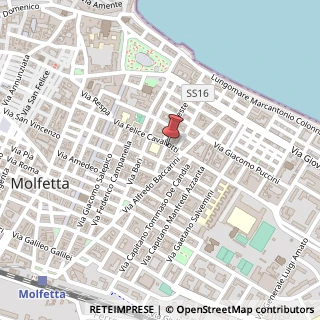 Mappa Via Panunzio Giovanni, 5, 70056 Molfetta, Bari (Puglia)