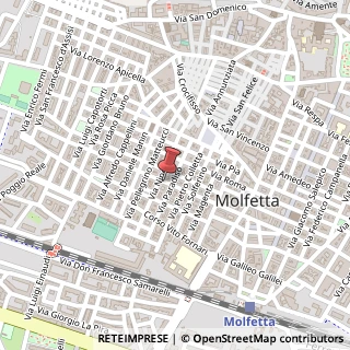 Mappa Via Massimo D'Azeglio, 123, 70056 Molfetta, Bari (Puglia)