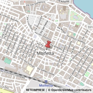 Mappa Corso Margherita di Savoia, 26, 70056 Molfetta, Bari (Puglia)