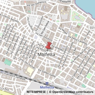 Mappa Piazza Margherita di Savoia, 25, 70056 Molfetta, Bari (Puglia)