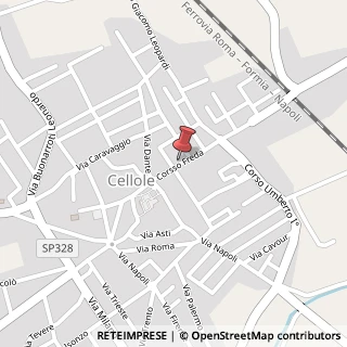 Mappa Corso Freda, 78, 81030 Cellole, Caserta (Campania)
