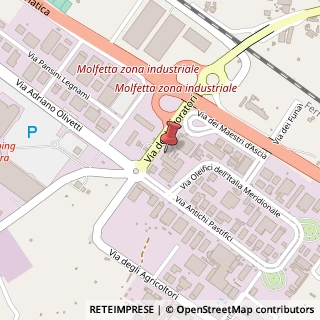Mappa Via dei Lavoratori, N 3, 70056 Molfetta, Bari (Puglia)