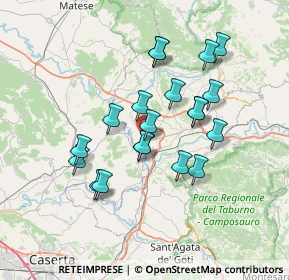Mappa Via Puglianello, 81011 Alife CE, Italia (6.5915)