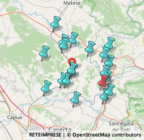 Mappa Via Cafari-Santa Caterina, 81013 Caiazzo CE, Italia (6.8525)