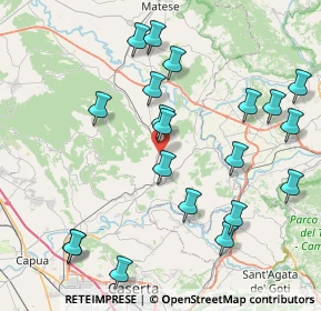 Mappa Via Cafari-Santa Caterina, 81013 Caiazzo CE, Italia (9.6135)