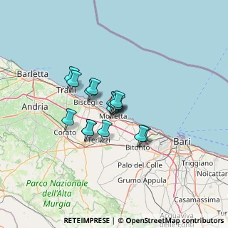 Mappa P.za Municipio, 70056 Molfetta BA, Italia (9.04)