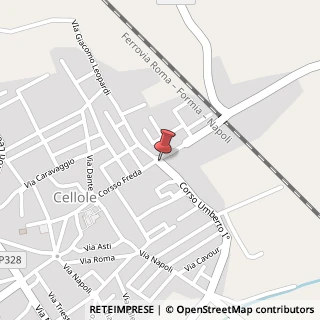 Mappa Corso Freda, 29, 81030 Cellole, Caserta (Campania)