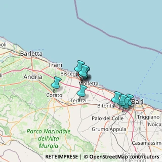 Mappa Via delle Oliere e delle Saponerie Meridionali, 70056 Molfetta BA, Italia (10.65636)