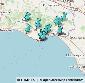 Mappa Via Pio IX, 04024 Gaeta LT, Italia (9.77105)