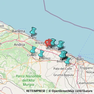 Mappa 9 Via Oliere e Saponerie Meridionali, 70056 Molfetta BA, Italia (11.87625)