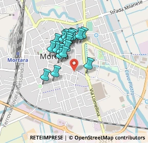 Mappa Via Silvio Santagostino, 27036 Mortara PV, Italia (0.324)