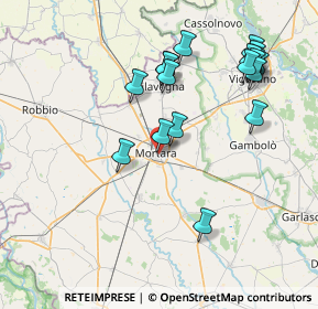 Mappa Via Silvio Santagostino, 27036 Mortara PV, Italia (8.20889)