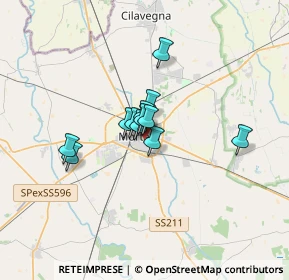 Mappa Via Silvio Santagostino, 27036 Mortara PV, Italia (1.95667)