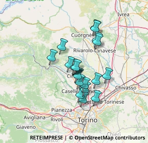Mappa Strada Buratto Superiore, 10070 San Carlo Canavese TO, Italia (9.7095)