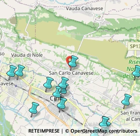 Mappa Strada Buratto Superiore, 10070 San Carlo Canavese TO, Italia (2.90933)