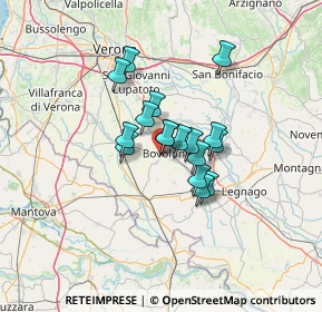 Mappa Via Vincenzo Monti, 37051 Bovolone VR, Italia (8.59059)