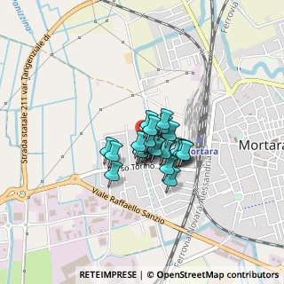 Mappa Via Fosse Ardeatine, 27036 Mortara PV, Italia (0.21111)