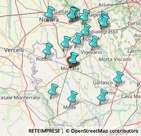 Mappa Via Luigi Cicconi, 27036 Mortara PV, Italia (14.9535)