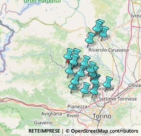 Mappa Via Barra, 10070 Cafasse TO, Italia (10.2095)