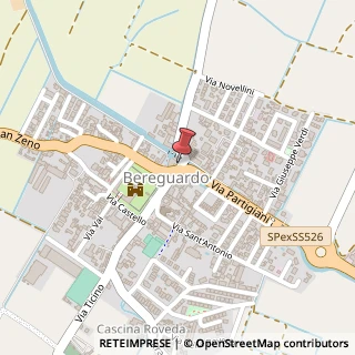 Mappa Via Partigiani, 7, 27021 Bereguardo, Pavia (Lombardia)