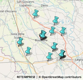Mappa Piazza Vittorio Emanuele, 37051 Bovolone VR, Italia (6.2785)