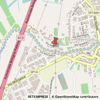 Mappa Via Savellon, 47, 35020 Pernumia, Padova (Veneto)