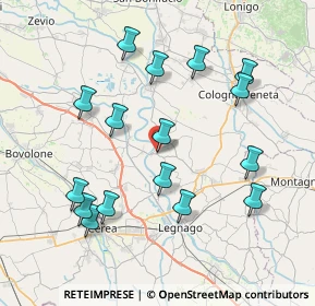 Mappa Via Ederle Carlo, 37040 Bonavigo VR, Italia (8.06875)