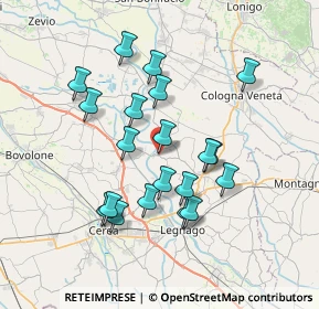 Mappa Via Ederle Carlo, 37040 Bonavigo VR, Italia (6.5845)