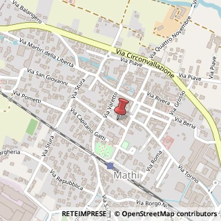 Mappa Via Tenente Borla, 20, 10075 Mathi, Torino (Piemonte)
