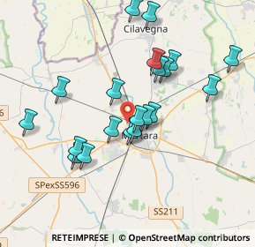 Mappa Via Emilia Bossi Gregotti, 27036 Mortara PV, Italia (3.457)