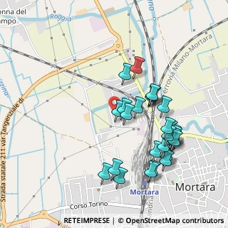 Mappa Via Emilia Bossi Gregotti, 27036 Mortara PV, Italia (0.49643)
