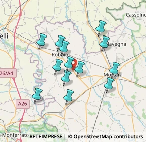 Mappa Castelnovetto, 27030 Castelnovetto PV, Italia (6.17462)