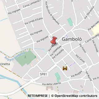 Mappa Via Fiume,  15, 27025 Gambolò, Pavia (Lombardia)