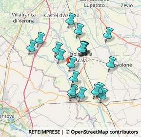 Mappa Via Canesella, 37060 Erbè VR, Italia (6.3225)