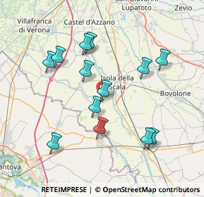 Mappa Via Canesella, 37060 Erbè VR, Italia (7.30923)