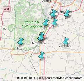Mappa Via Piave, 35043 Monselice PD, Italia (6.7175)