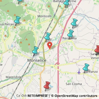 Mappa Via Piave, 35043 Monselice PD, Italia (3.14091)