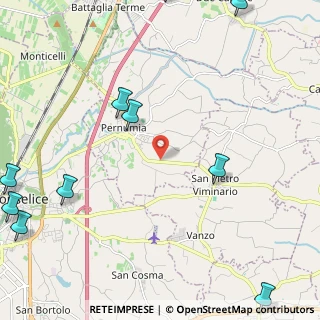 Mappa Via San Pietro Viminario, 35020 Pernumia PD, Italia (3.61167)