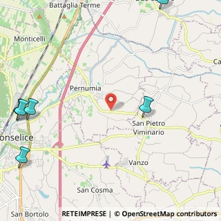 Mappa Via San Pietro Viminario, 35020 Pernumia PD, Italia (3.99727)