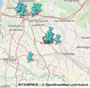 Mappa Via Cà Persa, 37051 Bovolone VR, Italia (14.95214)
