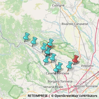 Mappa Strada Vauda Canavese, 10070 San Carlo Canavese TO, Italia (6.29231)