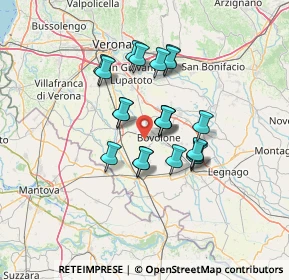 Mappa Via Valsegà, 37051 Bovolone VR, Italia (10.3895)