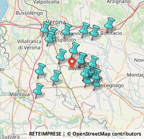 Mappa Via Valsegà, 37051 Bovolone VR, Italia (11.6795)