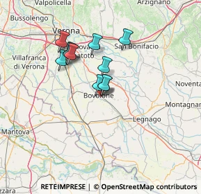 Mappa Via Leonello Lovato, 37051 Bovolone VR, Italia (10.35455)