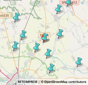 Mappa Via delle Betulle, 27010 Bornasco PV, Italia (4.52455)