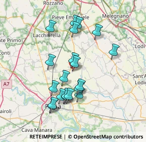 Mappa Via delle Betulle, 27010 Bornasco PV, Italia (6.7135)