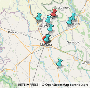 Mappa Via De Parenti, 27036 Mortara PV, Italia (6.20417)