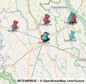 Mappa Via De Parenti, 27036 Mortara PV, Italia (7.4545)