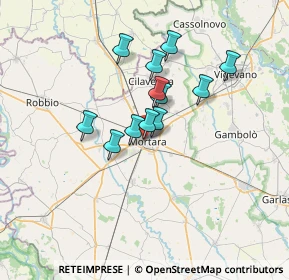 Mappa Via De Parenti, 27036 Mortara PV, Italia (5.11917)