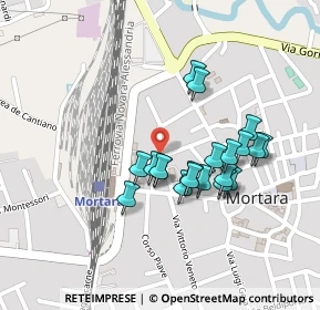Mappa Via De Parenti, 27036 Mortara PV, Italia (0.188)